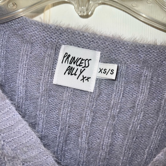 Princess Polly Shining Star Cinched Sweater in Blue Size XS/S - Picture 11 of 12